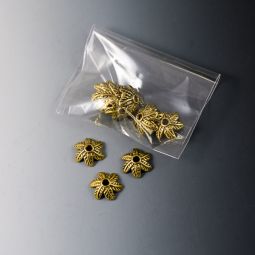Antique Brass Flower Bead Cap