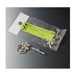 Silver Color  Flower Toggle Clasp