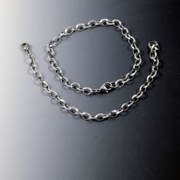 Two Stainless Steel Bracelets