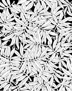 Kato Rubber Texture Stamp: Palm Fronds