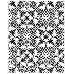 Kato Rubber Texture Stamp: Leaf Medallions