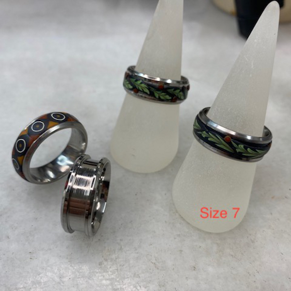 Stainless Steel Ring Size:Size7