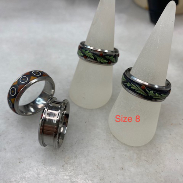 Stainless Steel Ring Size:Size8