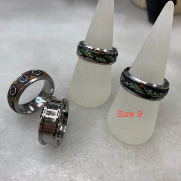 Stainless Steel Ring Size:Size9